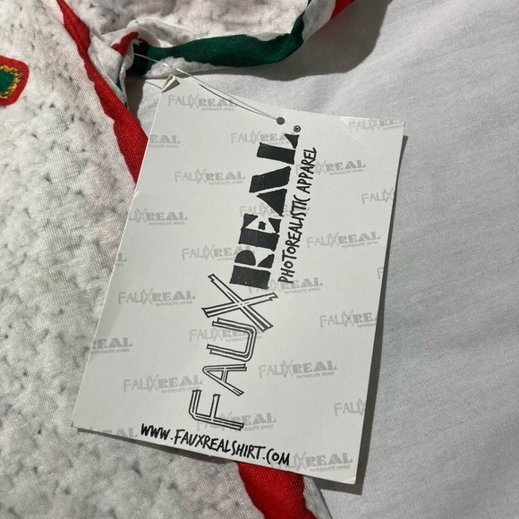 Ugly “funny” Christmas Sweat, Shirt, Men’s size small, NWT! Fauxreal apparel! - Picture 5 of 7